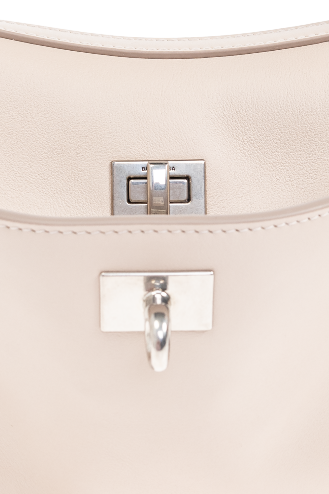 ［25ss新作］Balenciaga White Small Rodeo Satchel Rodeo Mini leather tote bag in white - Balenciaga | Mytheresa